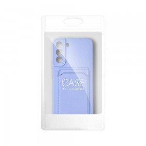 Samsung Galaxy A34 5G Card Case Szilikon tok hátlapi kártyatartóval lila