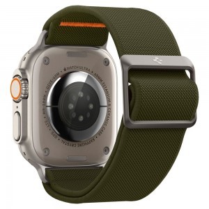 Apple Watch 4/5/6/7/8/9/SE/Ultra (42/44/45/49 mm) Spigen Fit Lite óraszíj khaki