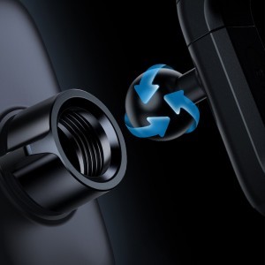 Baseus Metal Age II gravitációs autós telefontartó kör szellőzőrácsra helyezhető fekete (SUJS030001)