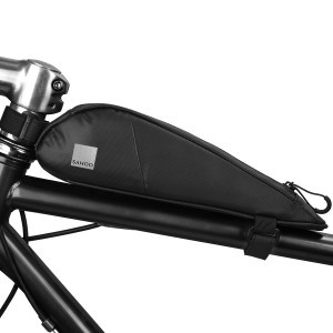 Biciklitáska / kerékpártáska cipzárral 0.6L fekete (SAHOO 122052)