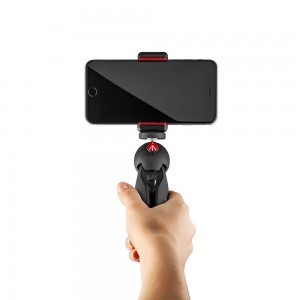 Manfrotto Pixi mini állvány MII, univerzális okostelefon tartóval (MKPIXICLMII-BK)-5