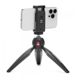 Manfrotto Pixi mini állvány MII, univerzális okostelefon tartóval (MKPIXICLMII-BK)-3