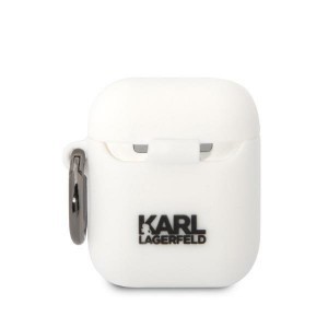 Airpods 1/2 Karl Lagerfeld KLA2RUNIKH 3D Karl Head szilikon tok fehér