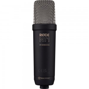 RODE NT1 nagymembrános kondenzátor stúdió mikrofon XLR és USB csatlakozókkal, 5th generáció, fekete-8