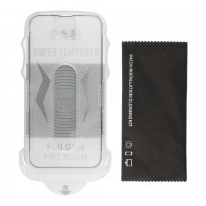 iPhone 11 Pro Easy-Stick Box Full Glue kijelzővédő üvegfólia fekete