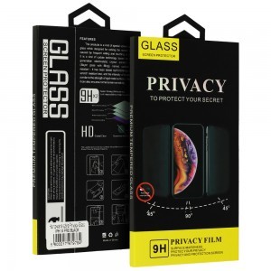 Samsung Galaxy A14 4G/5G Privacy kijelzővédő üvegfólia fekete
