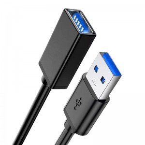 USB - USB 3.0 hosszabbító kábel 3m fekete