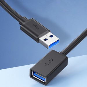 USB - USB 3.0 hosszabbító kábel 3m fekete