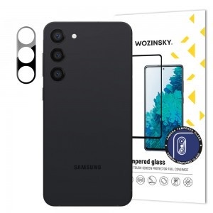 Samsung Galaxy S23 Plus Wozinsky Full Camera Glass 9H kameralencse védő üvegfólia fekete