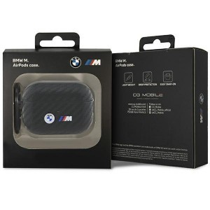 AirPods Pro 2 BMW BMAP2WMPUCA2 Carbon Double Metal Logo tok fekete