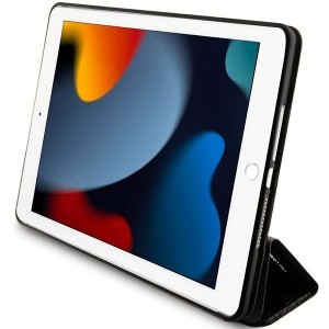 iPad 10.2'' Karl Lagerfeld KLFC10SAKHPKK Saffiano Monogram Ikonik Folio Magnet Allover tok fekete