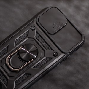 Samsung Galaxy S24 Plus Defender Slide tok kameravédővel fekete