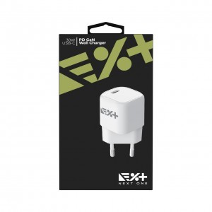 Next One 30W USB-C PD GAN hálózati töltő adapter fehér