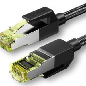 Ugreen NW150 fonott hálózati kábel, Ethernet RJ45, Cat.7, F / FTP, 1.5m (fekete)