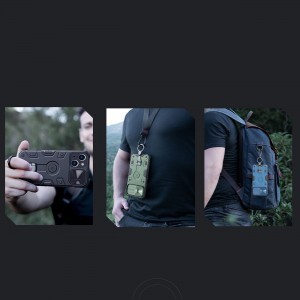 iPhone 14 Plus Nillkin CamShield Armor Pro tok MagSafe kompatibilis kék