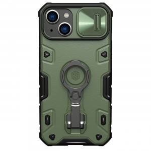 iPhone 14 Plus Nillkin CamShield Armor Pro tok MagSafe kompatibilis sötétzöld