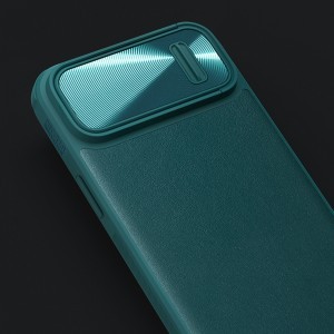 iPhone 14 Plus Nillkin Camshield Leather S bőr tok kék