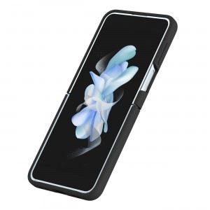 Samsung Galaxy Z Flip 4 Nillkin CamShield Silky szilikon tok fekete