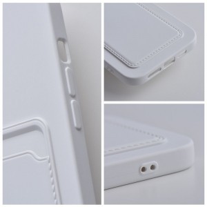 Xiaomi Redmi Note 12 Pro Plus 5G Card Case Szilikon tok hátlapi kártyatartóval fehér