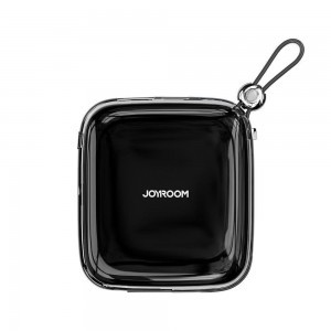 Joyroom Jelly Powerbank 10000mAh 22.5W beépített Lightning kábellel fekete (JR-L003)