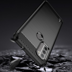 Nokia C31 Carbon szénszál mintájú TPU tok fekete