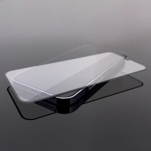 iPhone 15 Pro üvegfólia Wozinsky Full Glue 9H fekete kerettel tokbarát