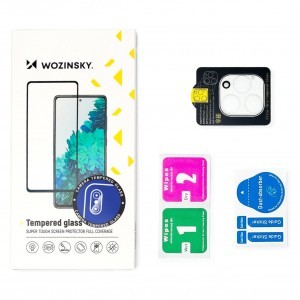 Realme 10 Pro Wozinsky Full Camera Glass 9H kameralencse védő üvegfólia fekete