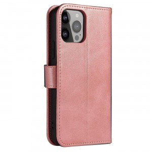 iPhone 15 Pro Mágneses fliptok rózsaszín