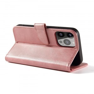 iPhone 15 Pro Max Mágneses fliptok rózsaszín
