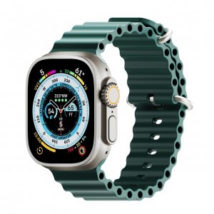 Apple Watch 4/5/6/7/8/SE/Ultra (42/44/45/49mm) Next One H2O óraszíj mélytengeri zöld