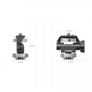 SmallRig monitortartó adapter 1/4-es csatlakozással, vakupapucs adapterrel dönthető, forgatható (2905B)-8