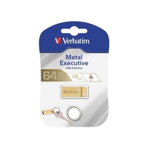 VERBATIM Pendrive, 64GB, USB 3.0, ''Exclusive Metal'' arany-1