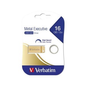 VERBATIM Pendrive, 16GB, USB 3.0, ''Exclusive Metal'' arany-0