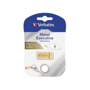 VERBATIM Pendrive, 32GB, USB 3.0, ''Exclusive Metal'' arany