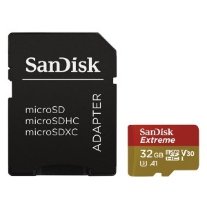 SANDISK 173420, MICROSDHC EXTREME KÁRTYA 32GB, 90MB/sec. CL10, UHS-I, V30, A1-0