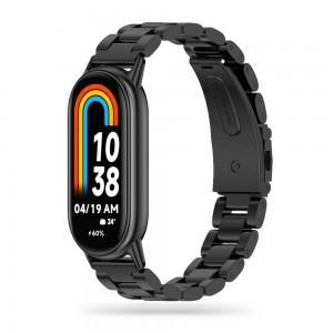 Xiaomi Smart Band 8/8 NFC Tech-Protect Stainless szíj fekete