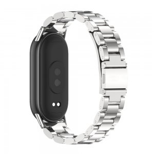 Xiaomi Smart Band 8/8 NFC Tech-Protect Stainless szíj ezüst