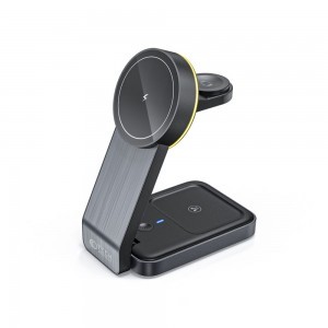 Tech-Protect QI15W-A28 3 az 1-ben vezeték nélküli mágneses töltő fekete-6