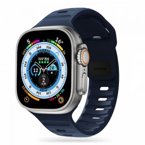 Apple Watch 4/5/6/7/8/SE/Ultra (42/44/45/49mm) Tech-Protect Iconband Line szíj sötétkék