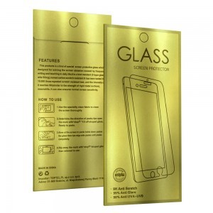 iPhone 14 Pro Max/15 Plus Glass Gold kijelzővédő üvegfólia