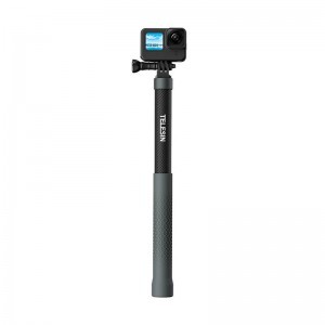 TELESIN 2. generációs 1.2m karbon selfie stick, selfie bot akciókamerákhoz (GP-MNP-002)-3
