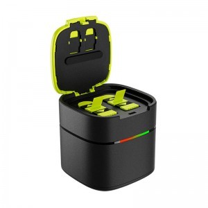 TELESIN Gyorstöltő doboz + 2db akkumulátor GoPro Hero 9 / Hero 10 / Hero 11 / Hero 12 akciókamerákhoz (GP-FCK-B11)