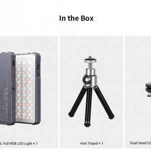 SmallRig Vibe P96L RGB Video Light, LED lámpa, videólámpa + állvány (Tripod plus edition) (3681B)-18