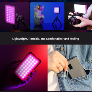 SmallRig Vibe P96L RGB Video Light, LED lámpa, videólámpa + állvány (Tripod plus edition) (3681B)-5