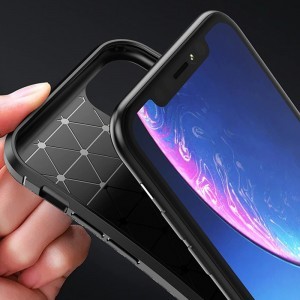 iPhone 7/8/SE 2020 Vennus Carbon Elite tok fekete