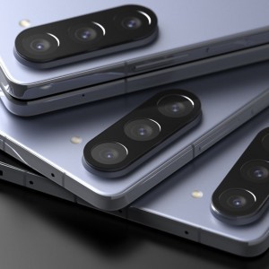 Samsung Galaxy Z Fold 5 Ringke hátlapi kameralencse védő keret fekete