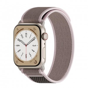Apple Watch 4/5/6/7/8/SE (38/40/41mm) Next One Athletic Loop óraszíj pink sand