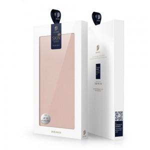 iPhone 15 Pro Max Dux Ducis Skinpro fliptok rózsaszín