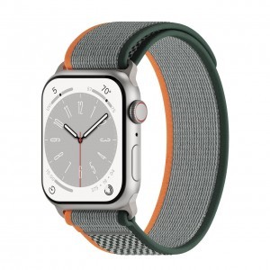 Apple Watch 4/5/6/7/8/SE/Ultra (42/44/45/49mm) Next One Athletic Loop óraszíj zsályaszínű