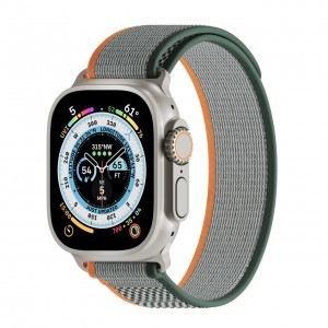 Apple Watch 4/5/6/7/8/SE/Ultra (42/44/45/49mm) Next One Athletic Loop óraszíj zsályaszínű